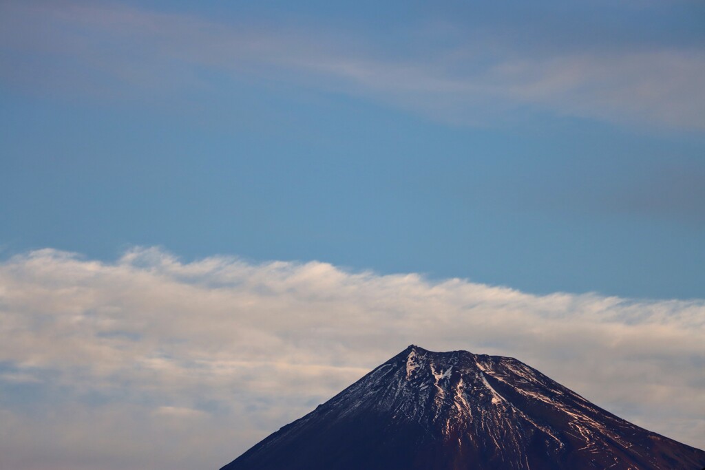 朝の富士山
