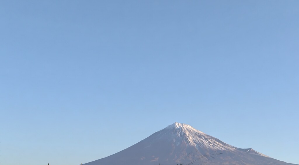 今朝の富士山