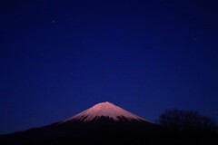 今夕の富士山
