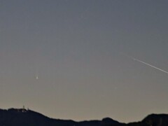 レモン彗星と流れ星