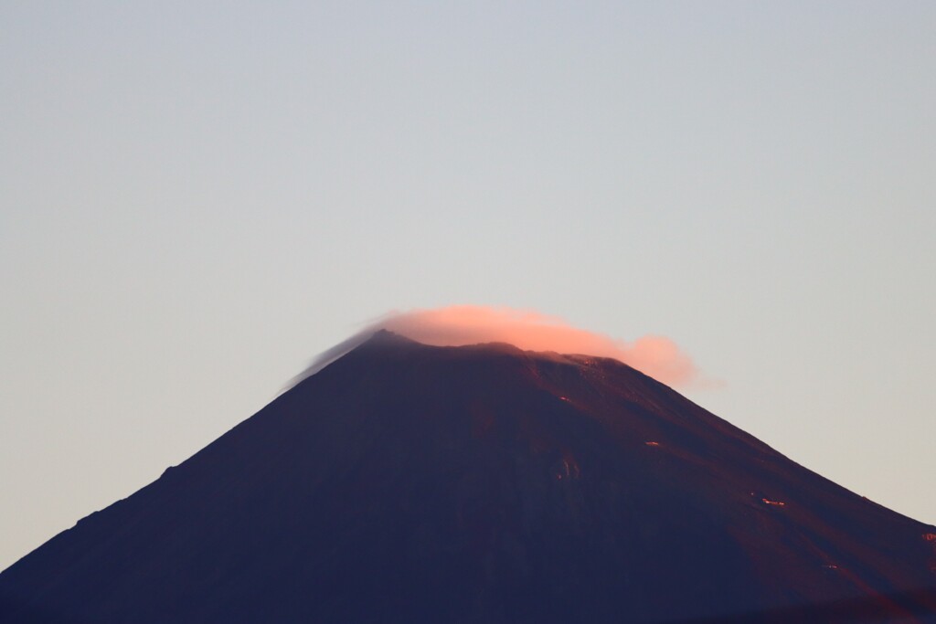 朝の富士山