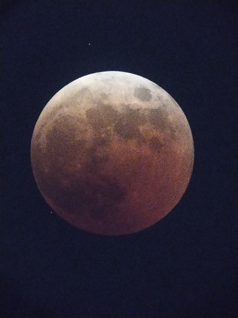 皆既月食と天王星食直前