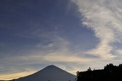 夜の富士山