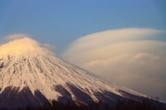 富士山と雲