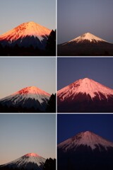 富士山は２度赤く染まる。