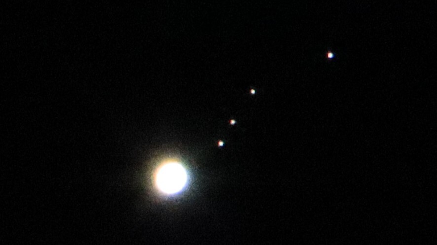 今夜の木星とガリレオ衛星20231105