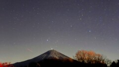 夜の富士山