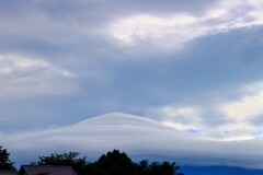 大きな笠雲