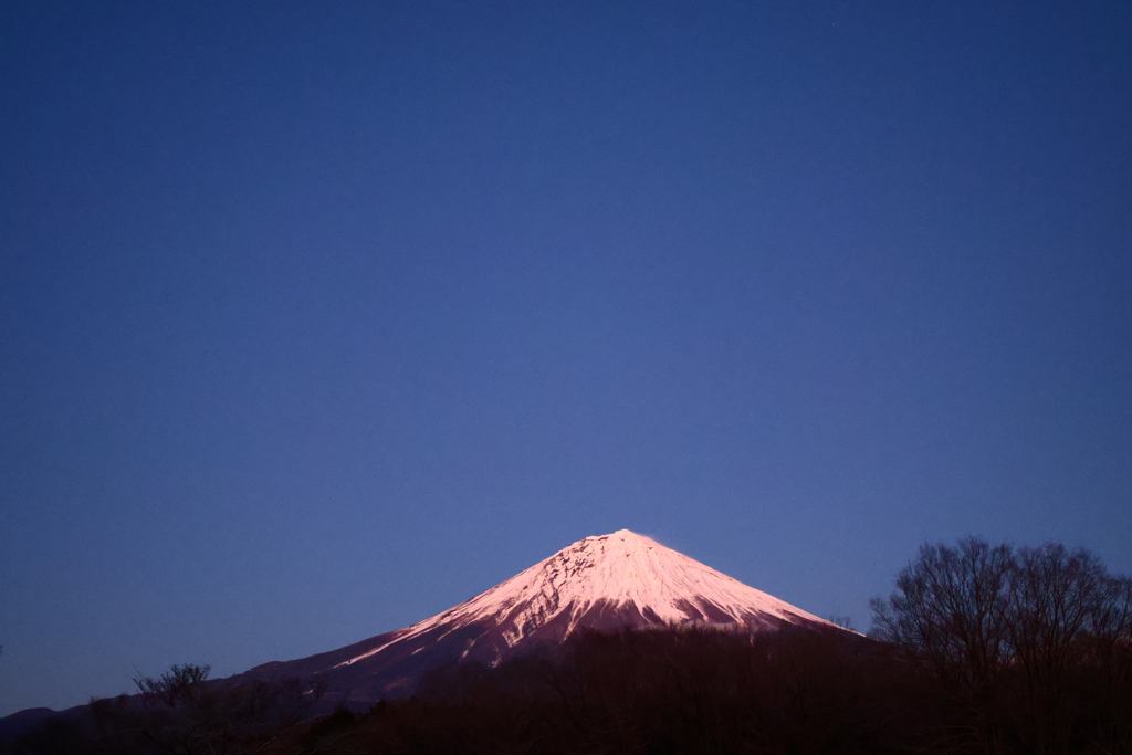 夕暮れ富士