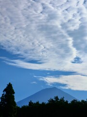 富士山と雲