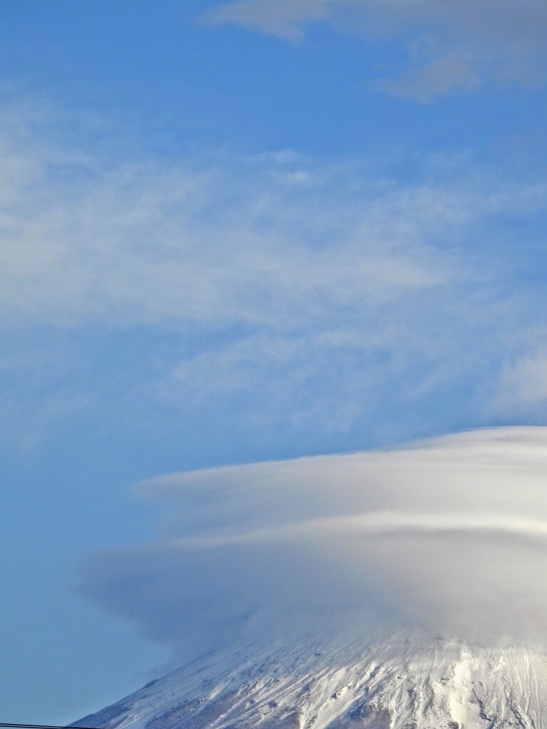 今朝の笠雲