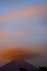赤富士と笠雲5