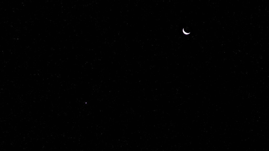 月と金星