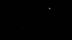 月と金星