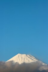 雪化粧した今の富士山