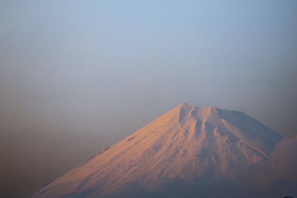昨日の夕富士