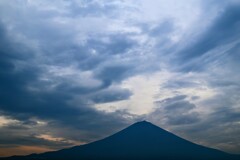 今日の夕富士