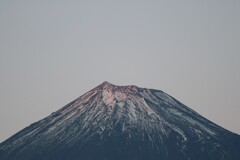 頭だけちょこっと赤富士
