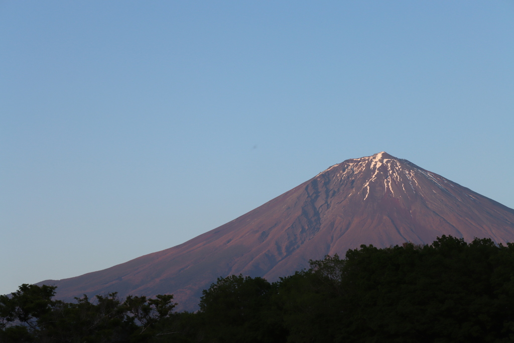 一年前の富士山