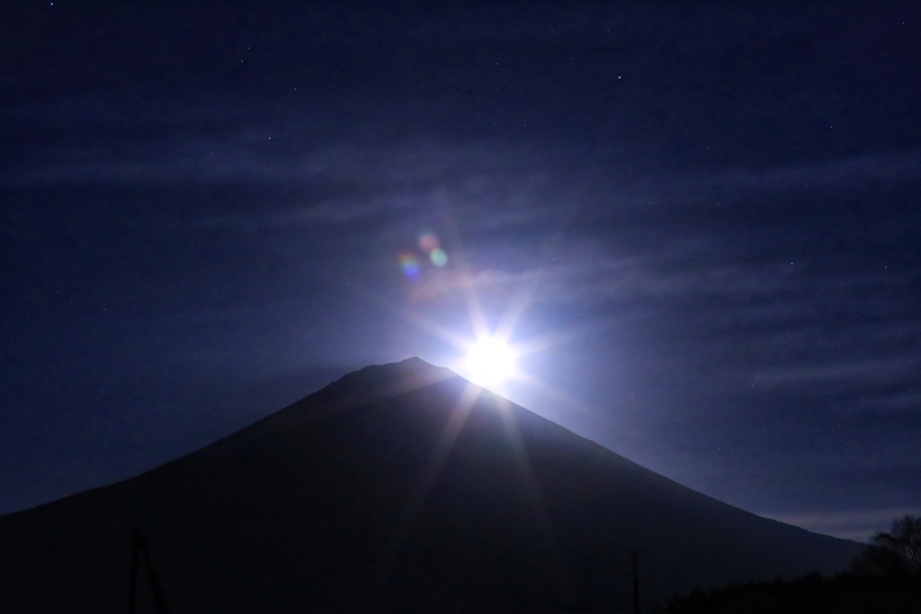 月の出富士山