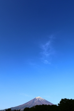 富士と青空ちょこっと雲