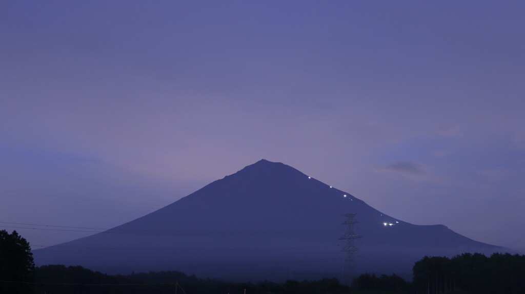 山小屋のあかり