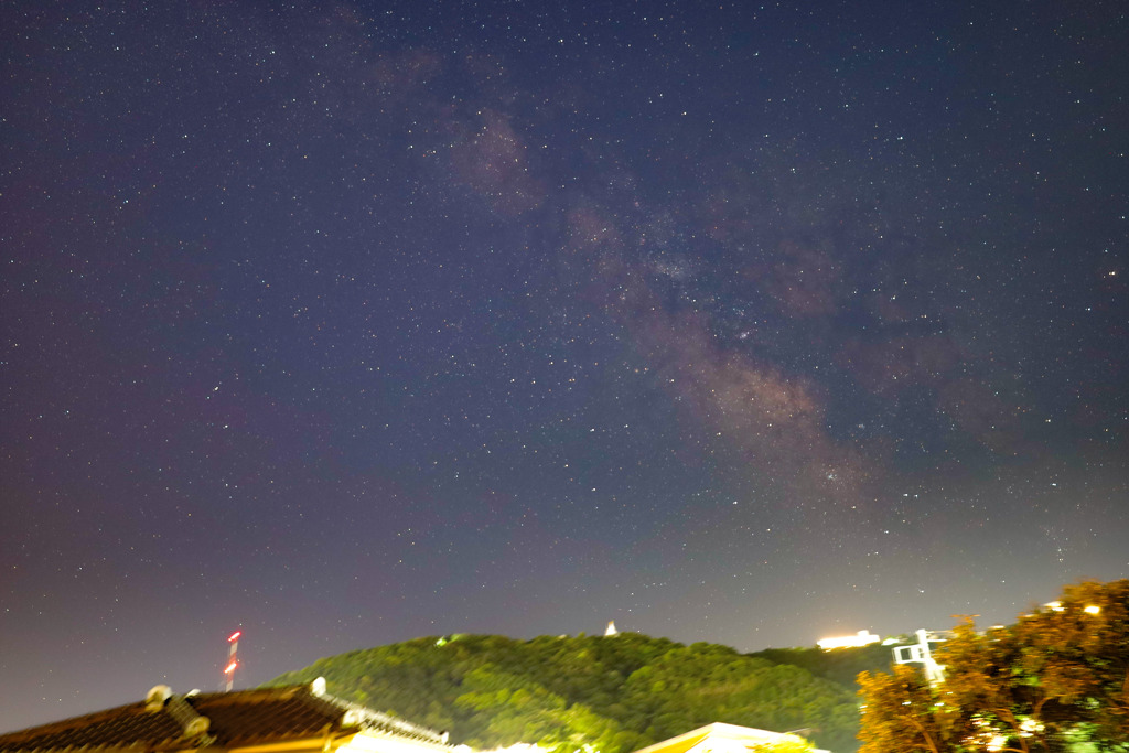 天の川の立ち上がり