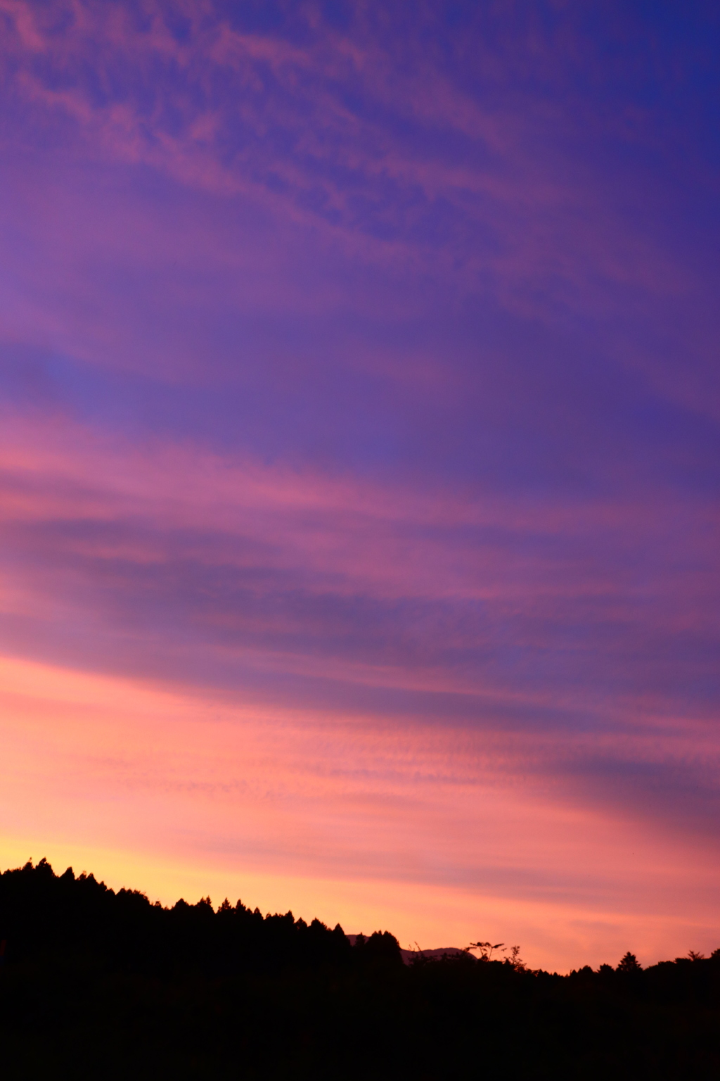 今日の夕空