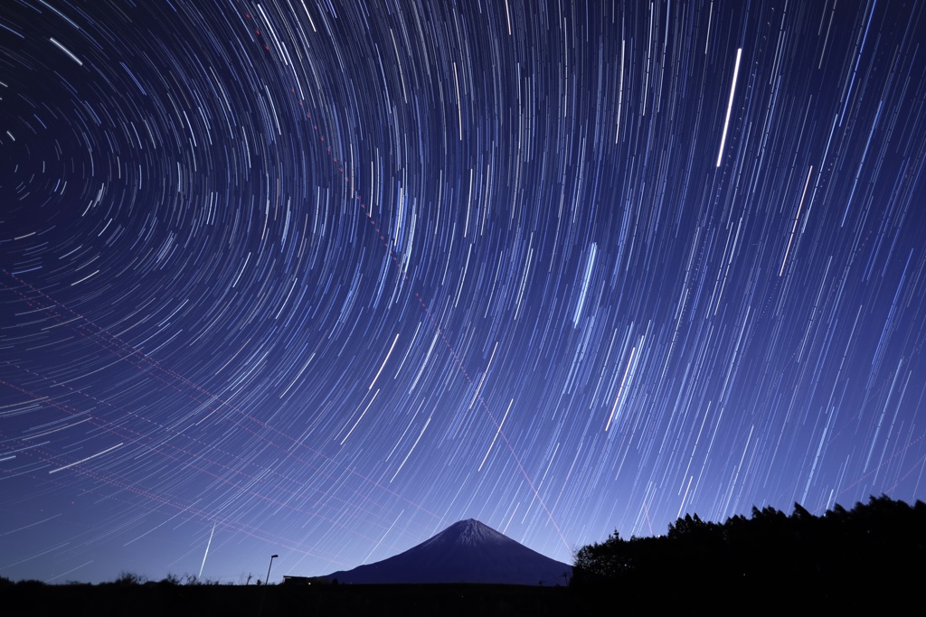 昨夜の富士山