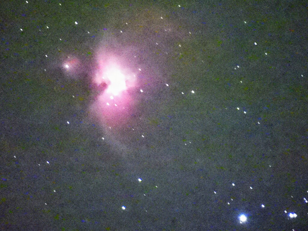 コンデジでオリオン座大星雲