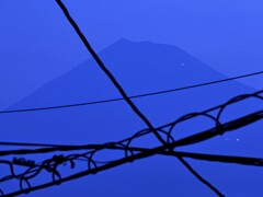 朝の富士山