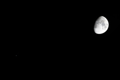 月と木星