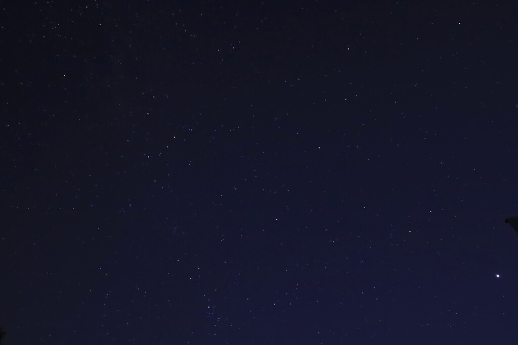 カシオペア座と満天の星