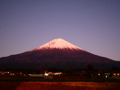 夕暮れ富士