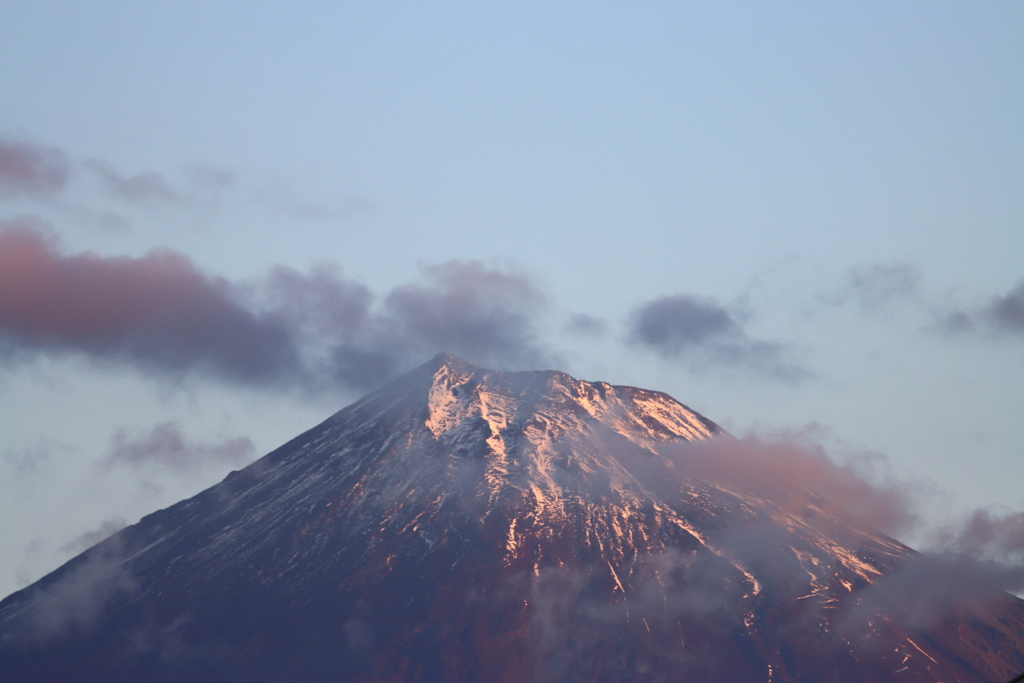 今朝の富士山
