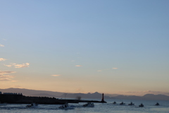 田子の浦　しらす漁船団