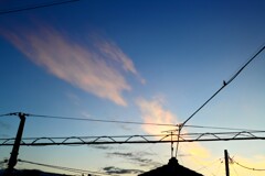 朝の彩雲