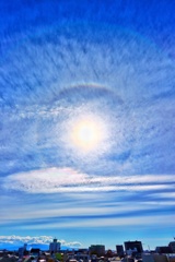 今日の２重ハロ。