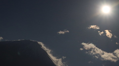 月の出後の富士山