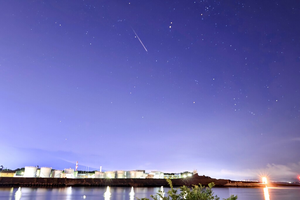 今朝のペルセウス座流れ星