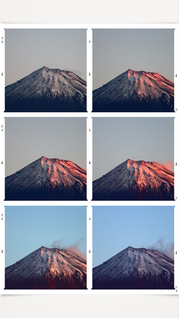 朝15分間の富士山