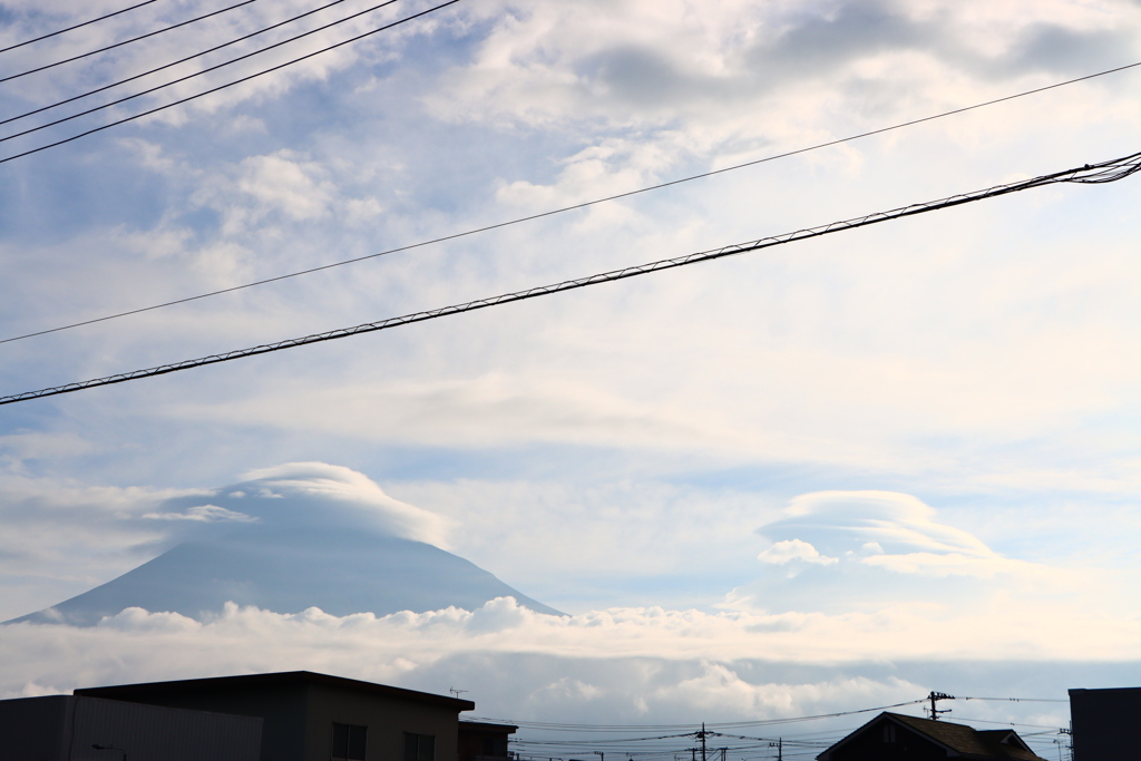 笠雲と離れ笠