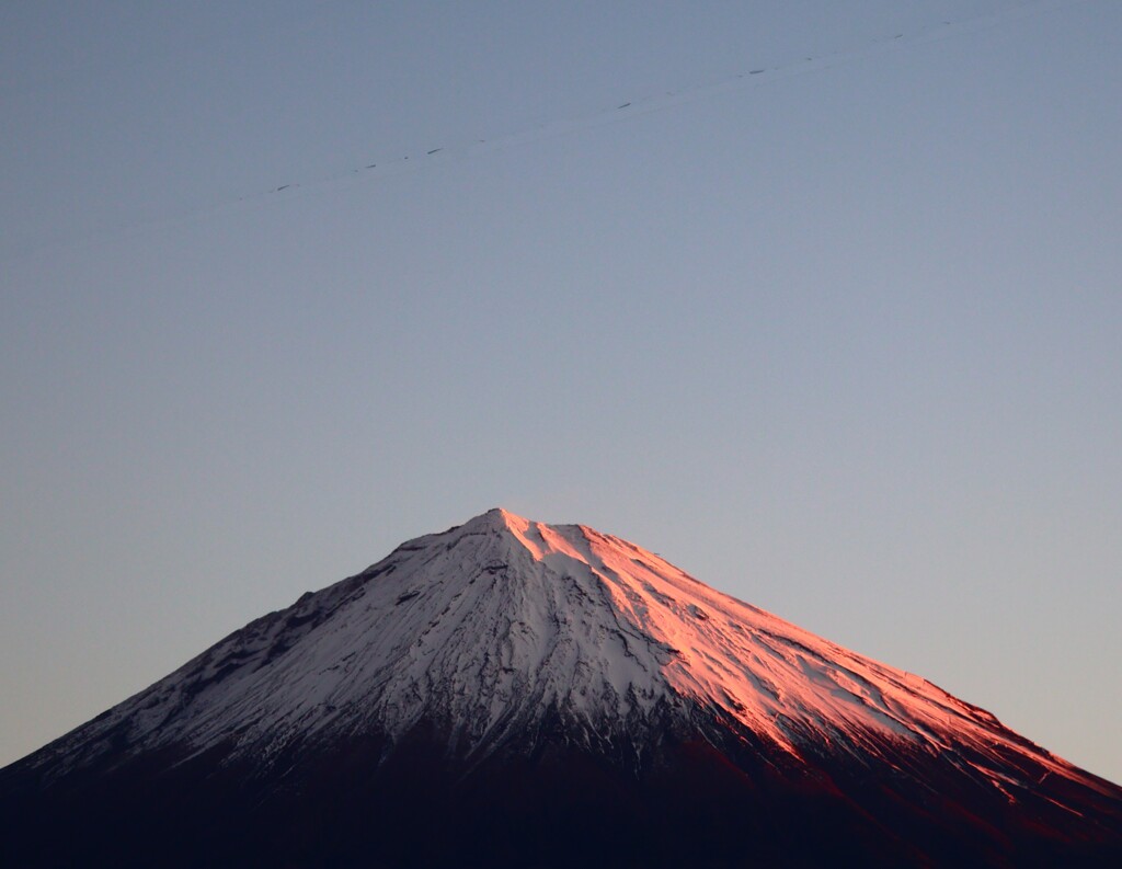 朝焼け富士山