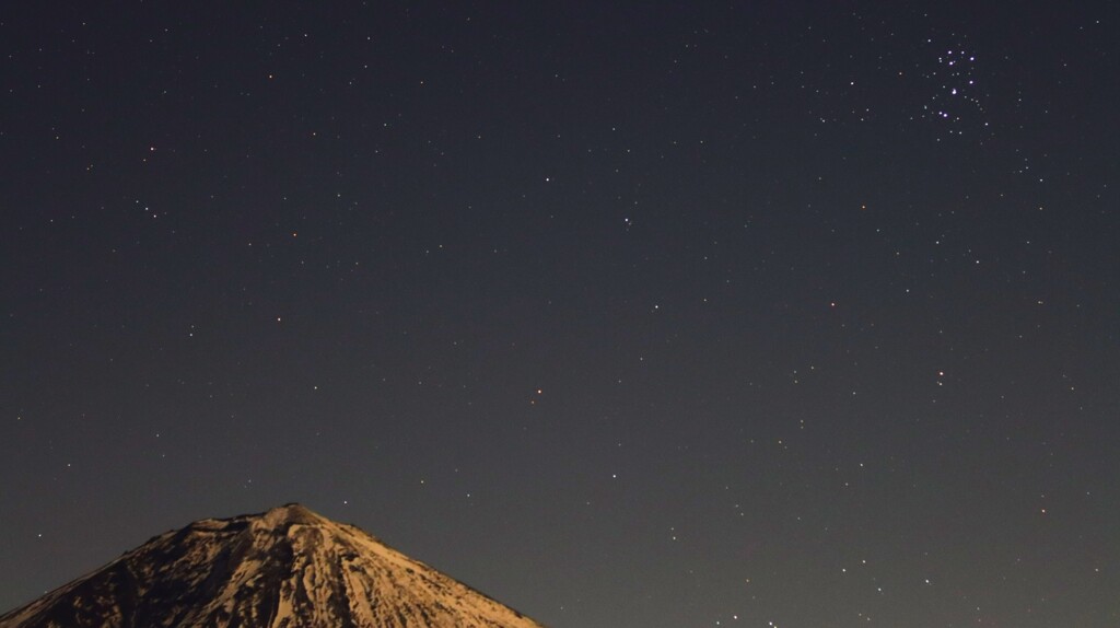 今夜の富士山とすばる20231122