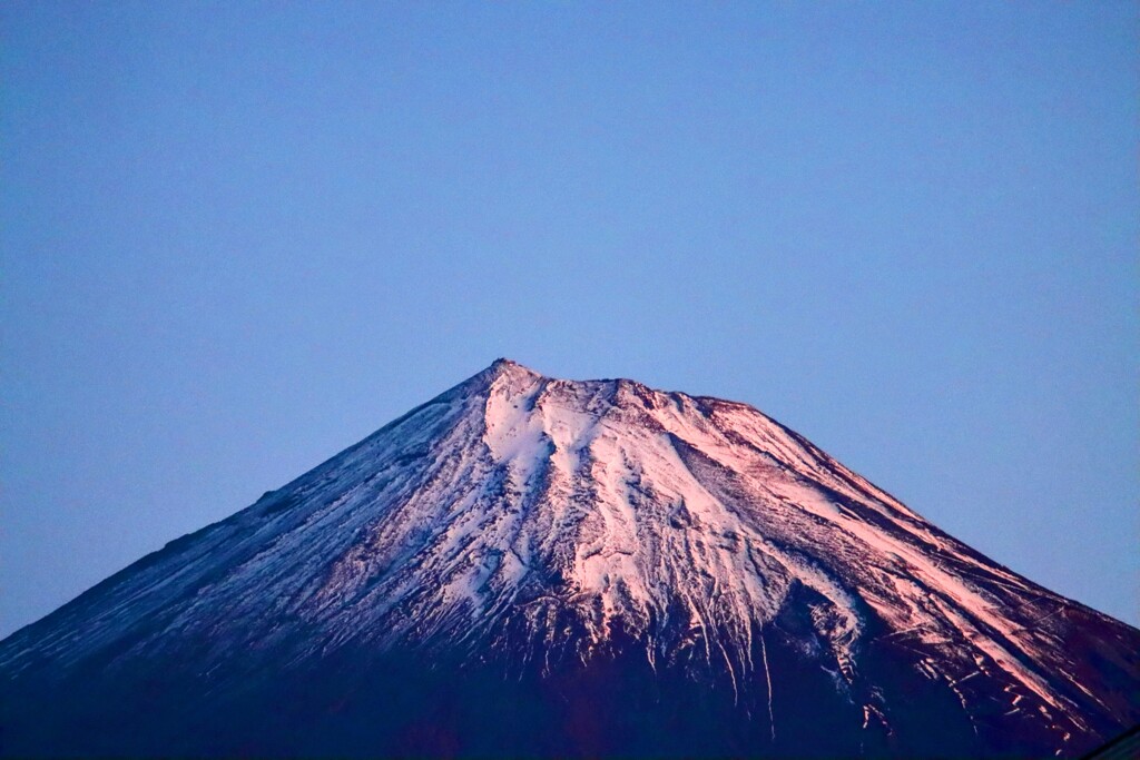 朝の富士山