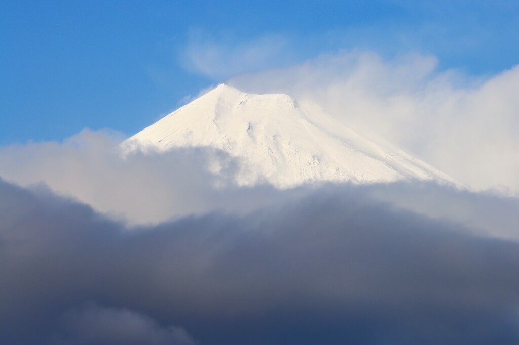 雨上がりの富士山