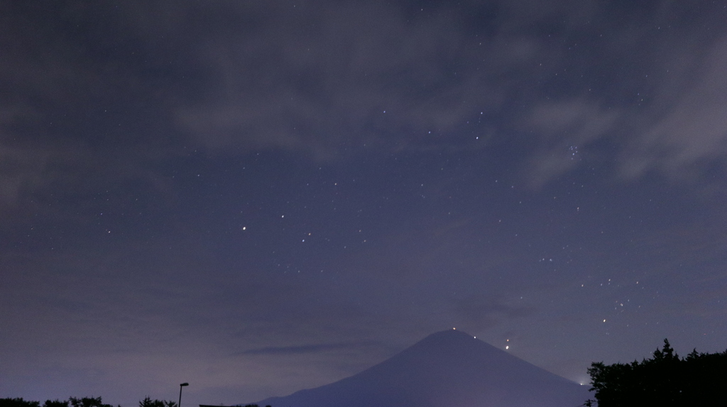 今朝の富士山