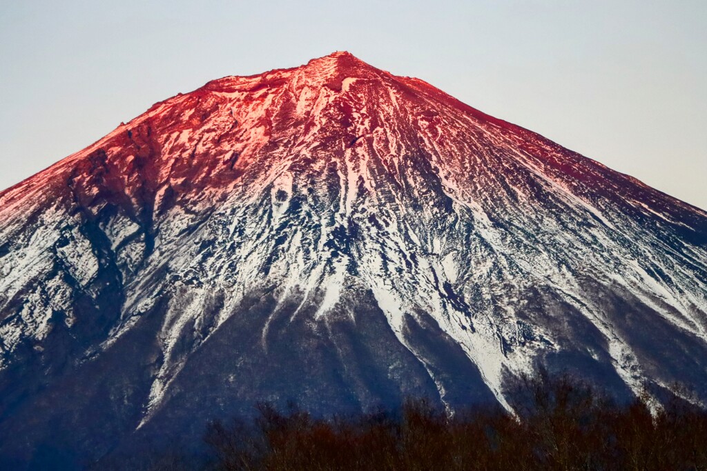 紅白な富士山
