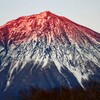 紅白な富士山