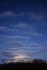 今夜の笠雲